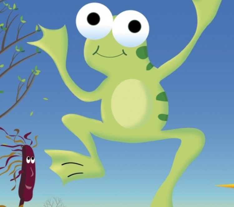 Leaping Frog on Stagedoor